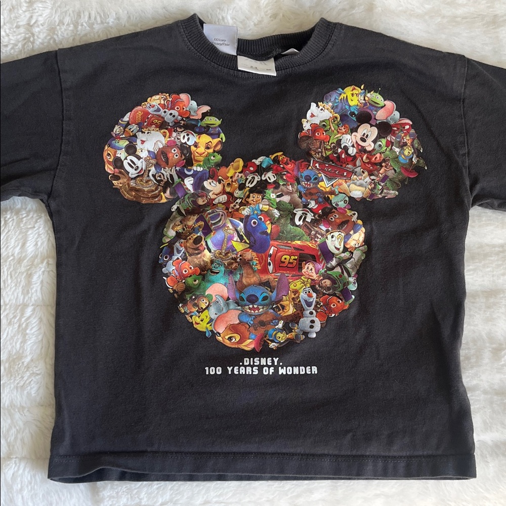 Zara Disney 100 Kids Graphic Long Sleeve Tee - Picture 1 of 5